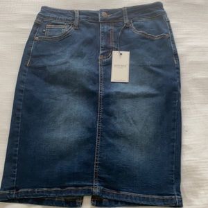 Judy Blue Denim Pencil Skirt Small Modest Knee length